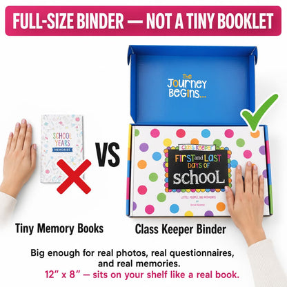 The School Years Keepsake Binder — Preschool to College